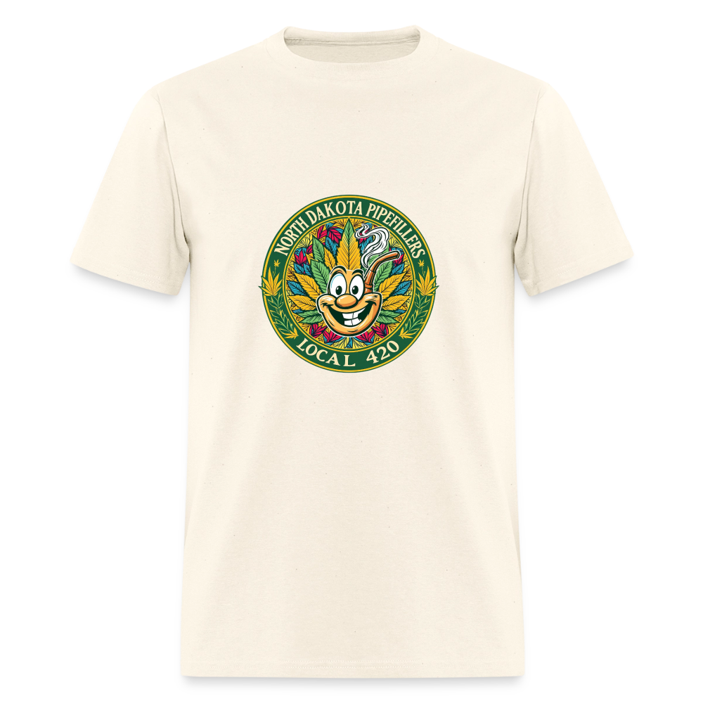 NORTH DAKOTA PIPEFILLERS LOCAL 420 Men's T-Shirt - sweet cream heather