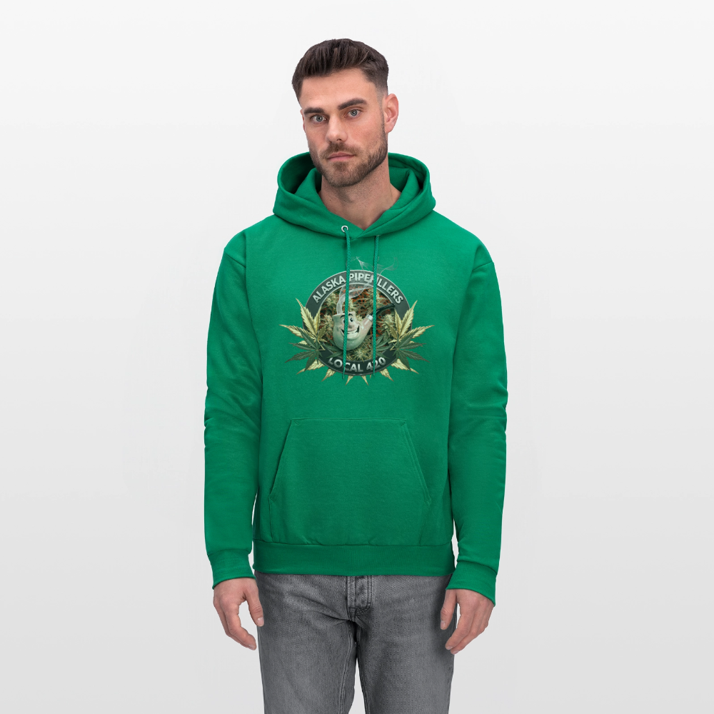 ALASKA  PIPEFILLERS LOCAL 420 F/B DESIGN Men's Hoodie - kelly green