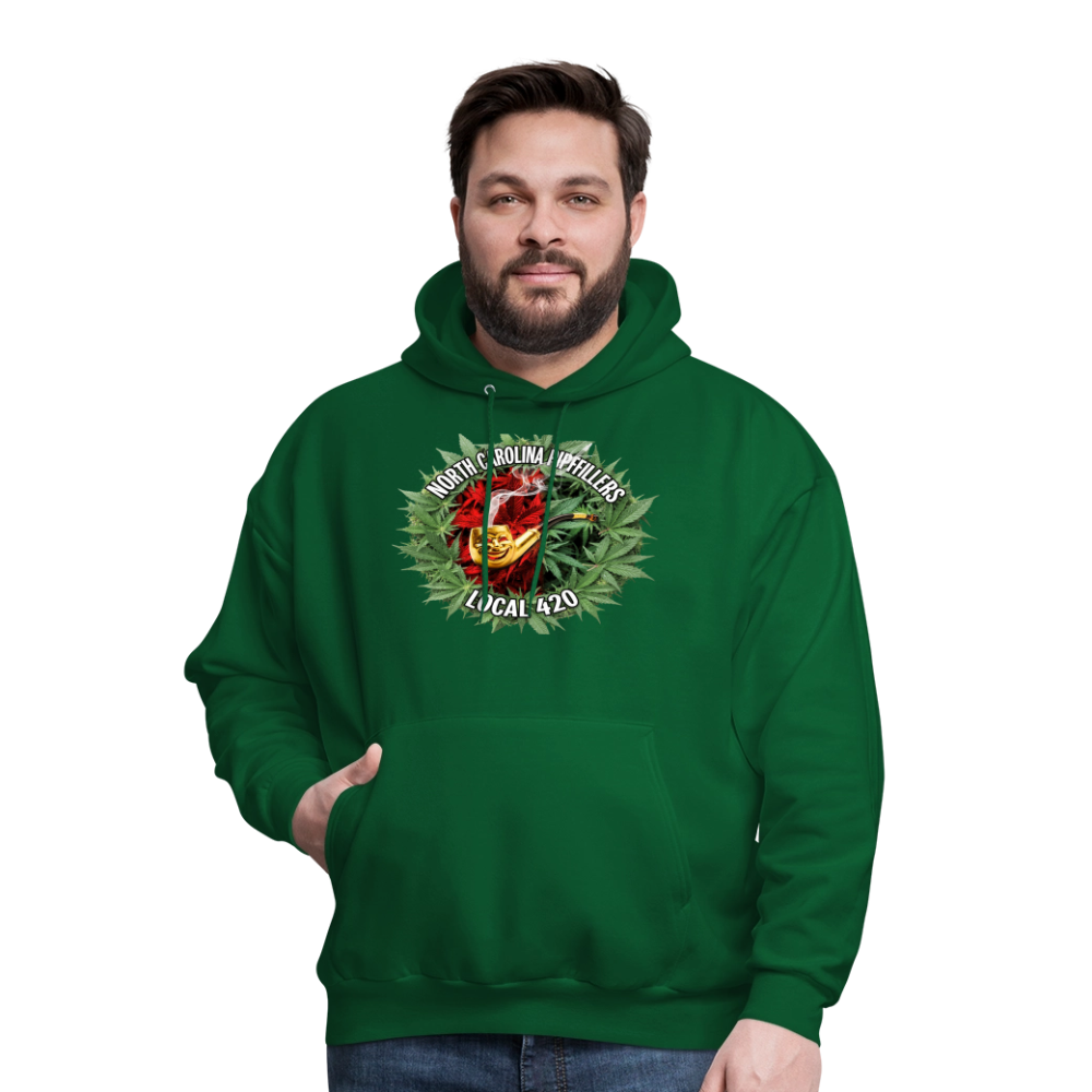 NORTH CAROLINA  PIPEFILLERS LOCAL 420 Men's Hoodie - forest green