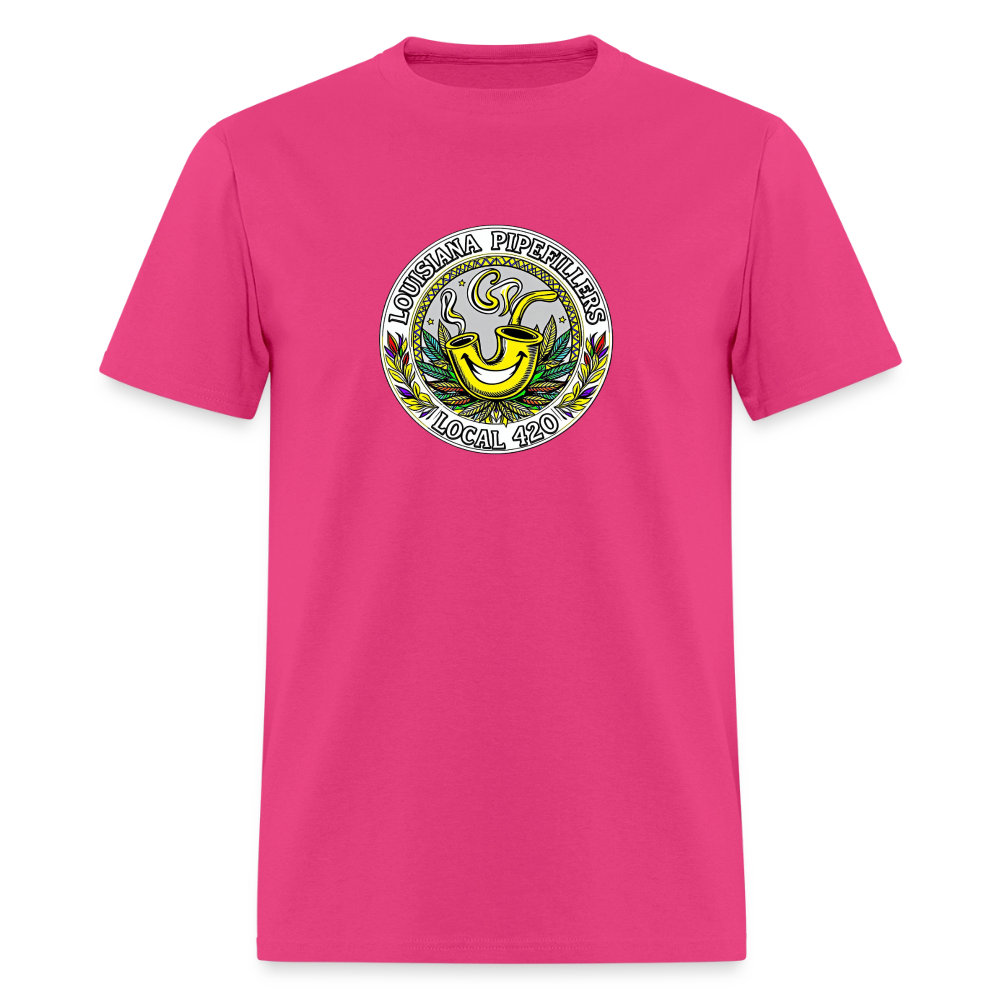 LOUISIANA PIPEFILLERS LOCAL 420 Men's T-Shirt - fuchsia