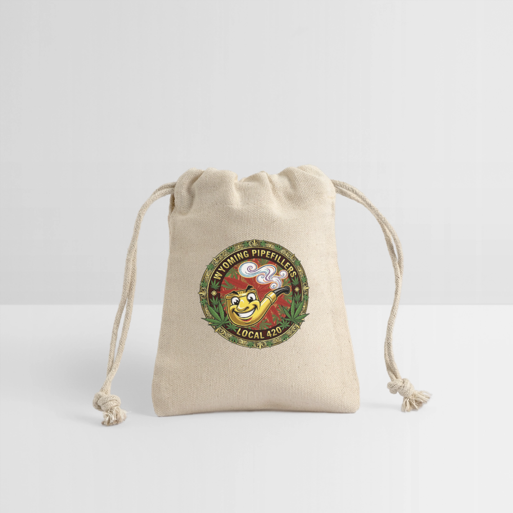 WYOMING PIPEFILLERS LOCAL 420 Reusable Gift Bag - Natural