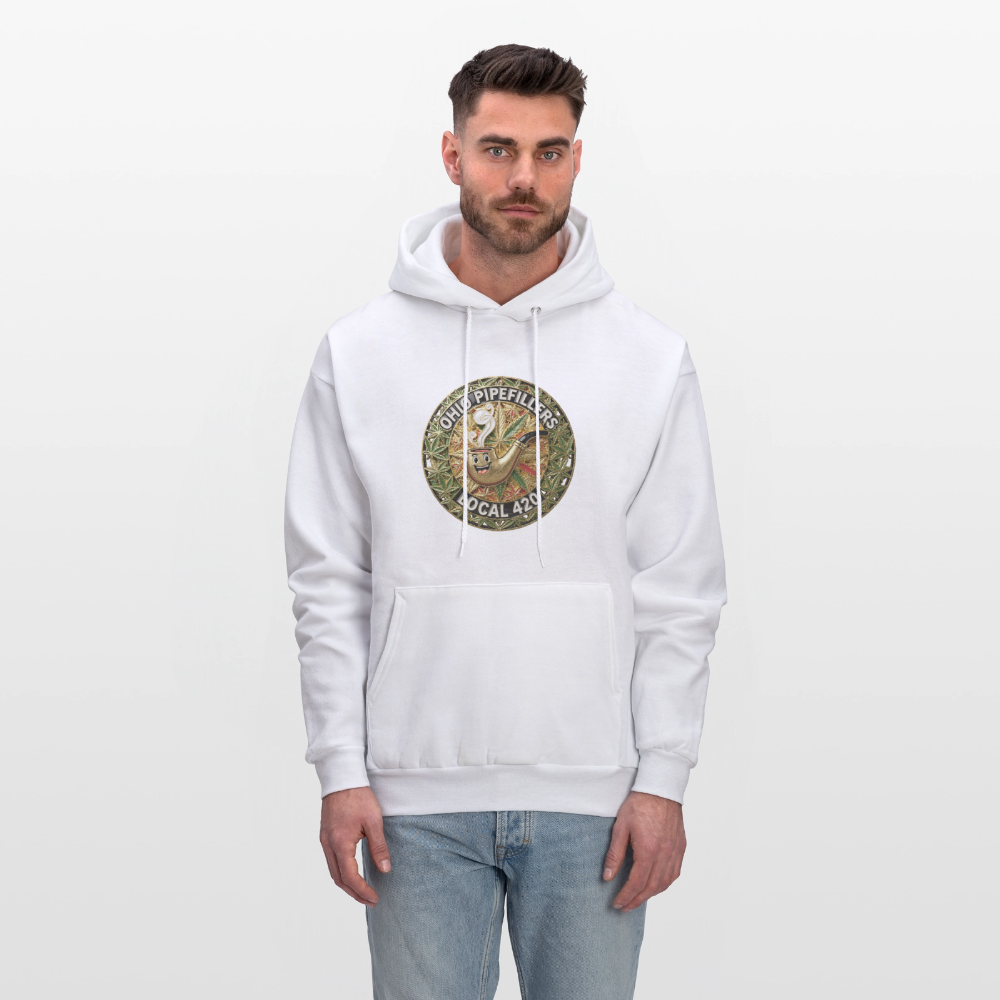 OHIO PIPEFILLERS LOCAL 420  Men's Hoodie - white
