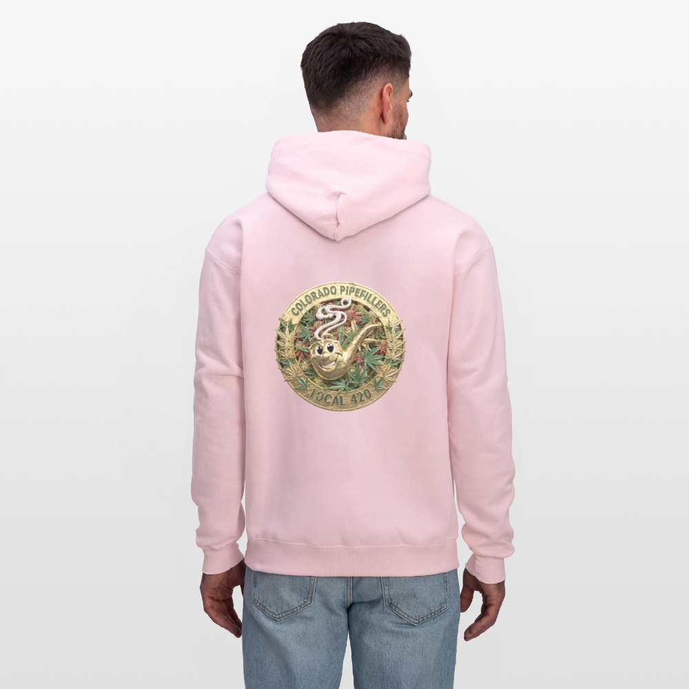 COLORADO PIPEFILLERS LOCAL 420 Men's Hoodie - pale pink