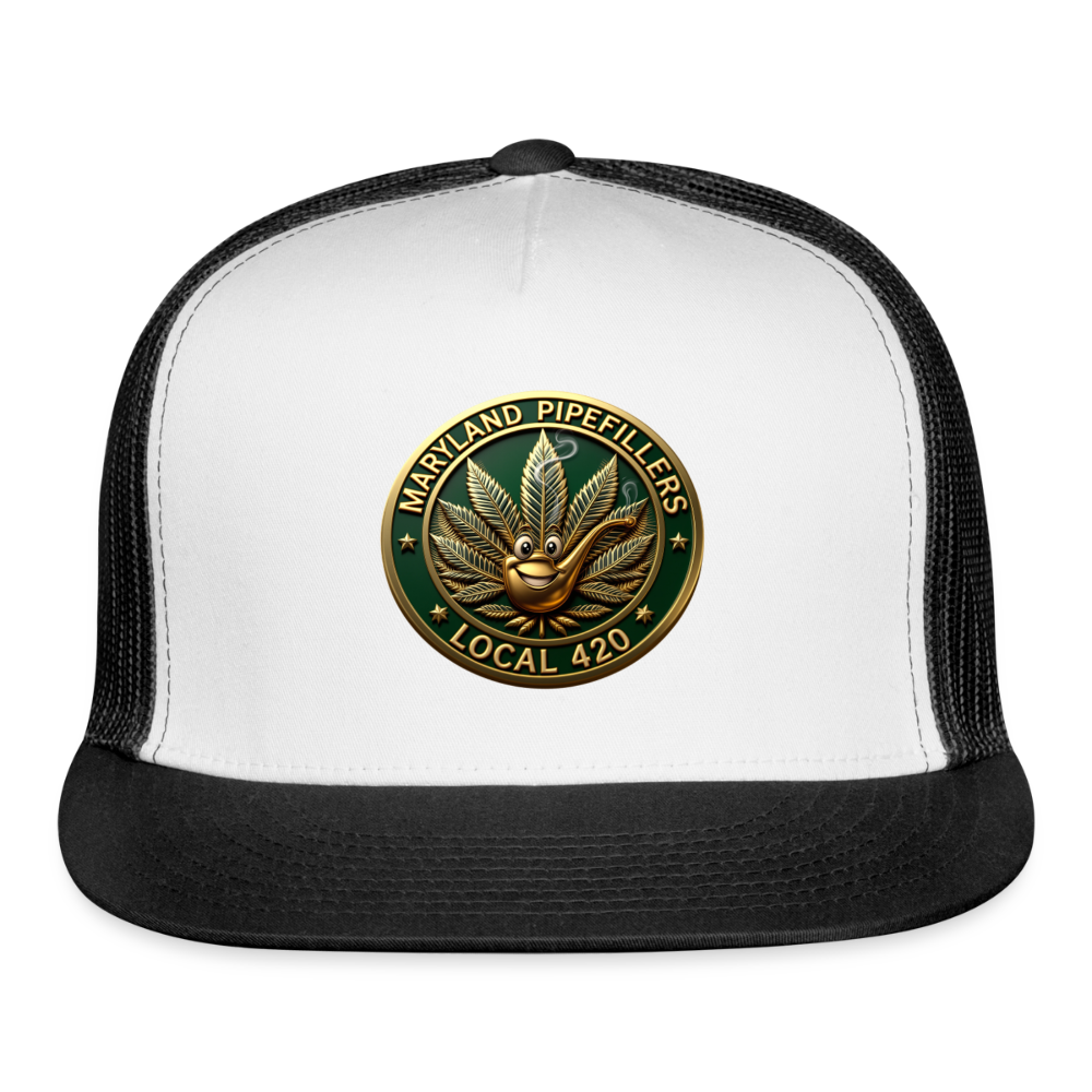 MARYLAND PIPEFILLERS LOCAL 420 Trucker Hat - white/black