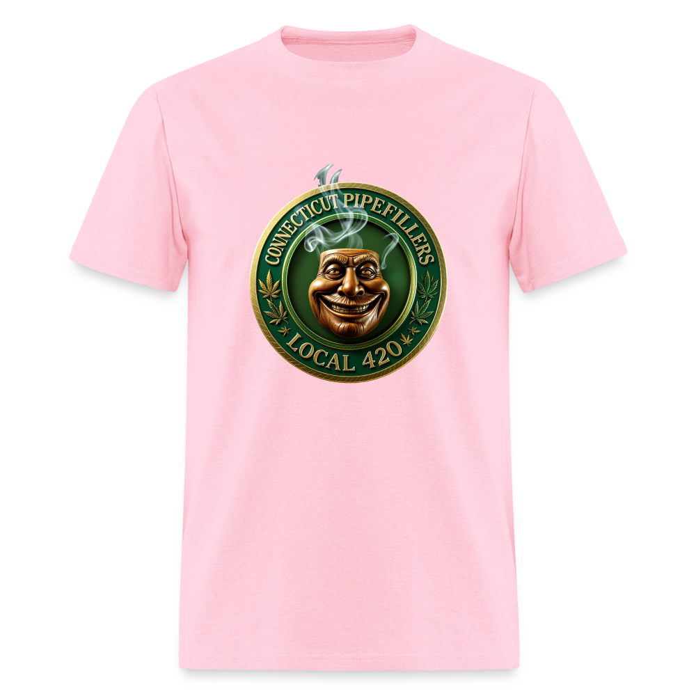 CONNECTICUT PIPEFILLERS LOCAL 420 F/B DESIGN Men's T-Shirt - pink