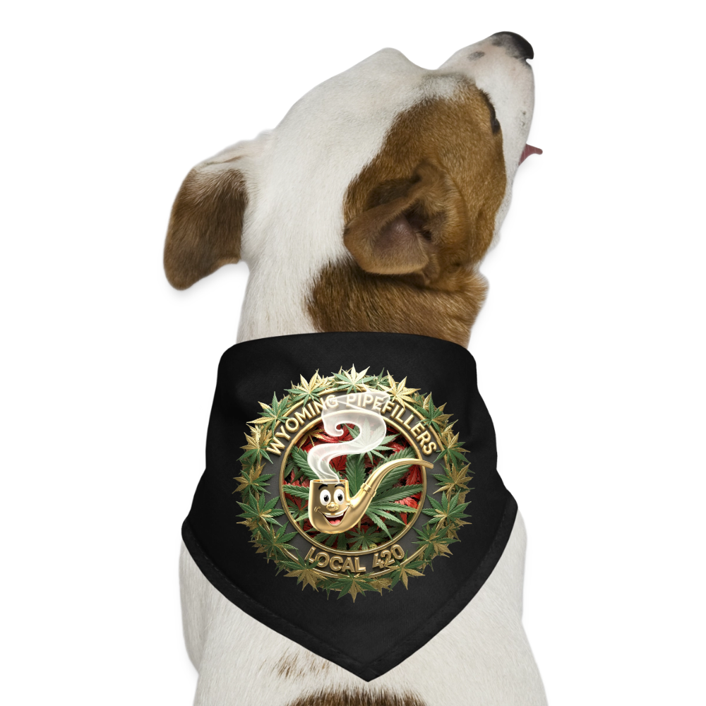 WYOMING PIPEFILLERS LOCAL 420 Union Dog Bandana 1 - black