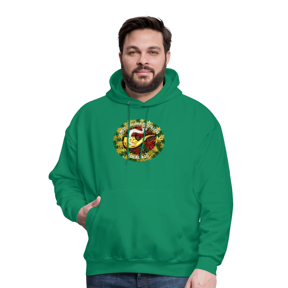WEST VIRGINIA PIPIEFILLERS LOCAL 420 Men's Hoodie - kelly green