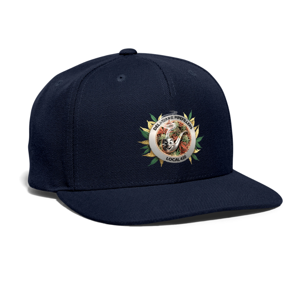 DELAWARE PIPEFILLERS LOCAL 420 Yupong Snapback Baseball Cap - navy