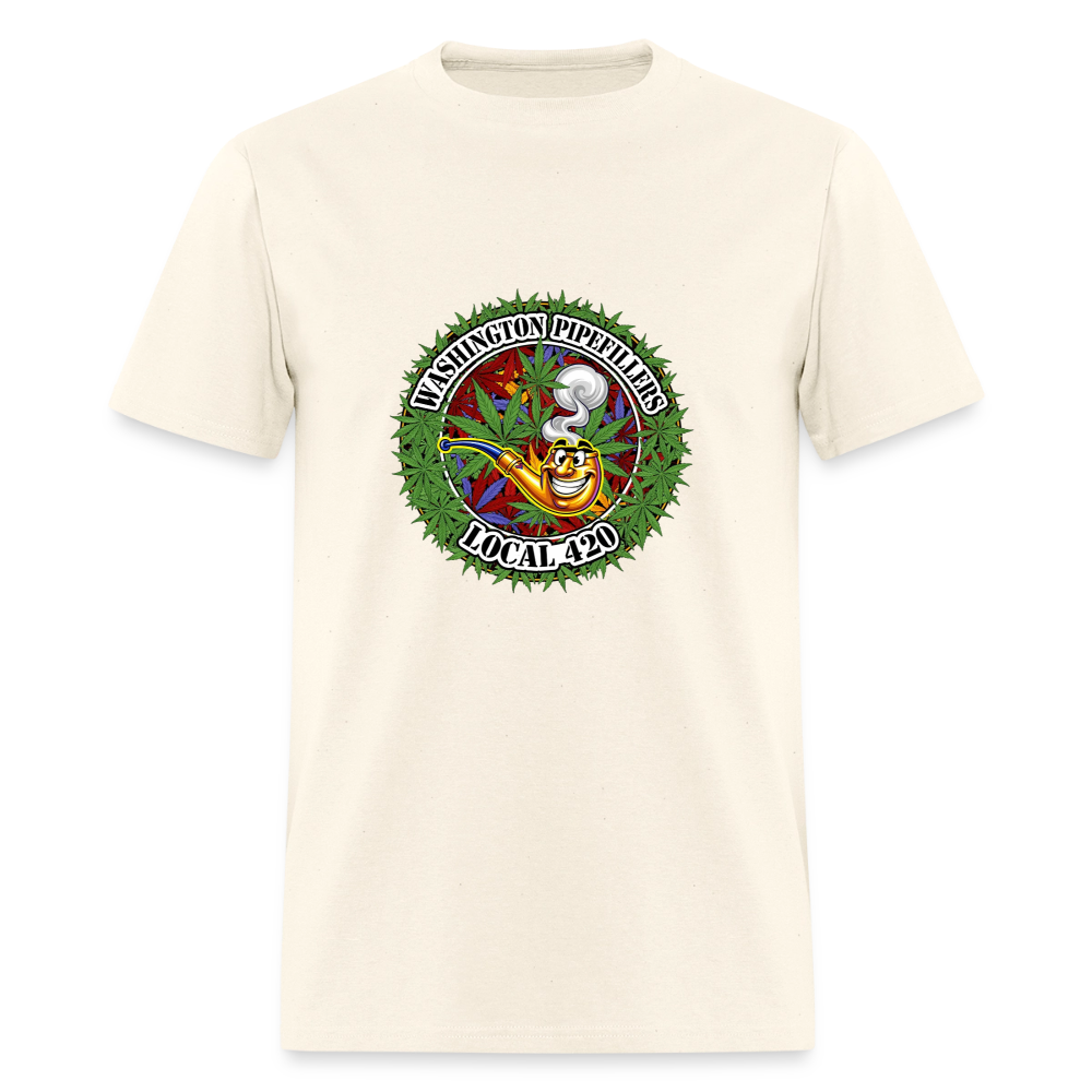 WASHINGTON PIPEFILLERS LOCAL 420 Men's T-Shirt - sweet cream heather
