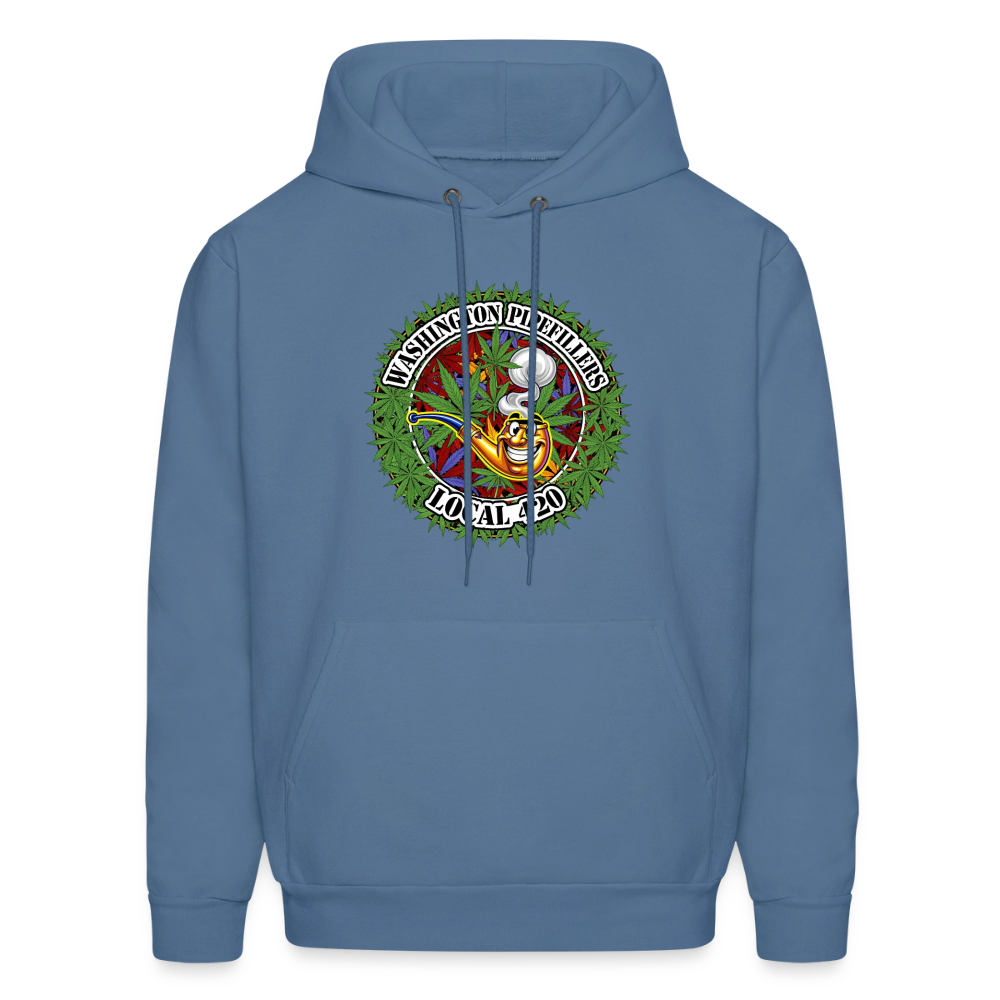 WASHINGTON PIPEFILLERS LOCAL 420 F/B DESIGN Men's Hoodie - denim blue
