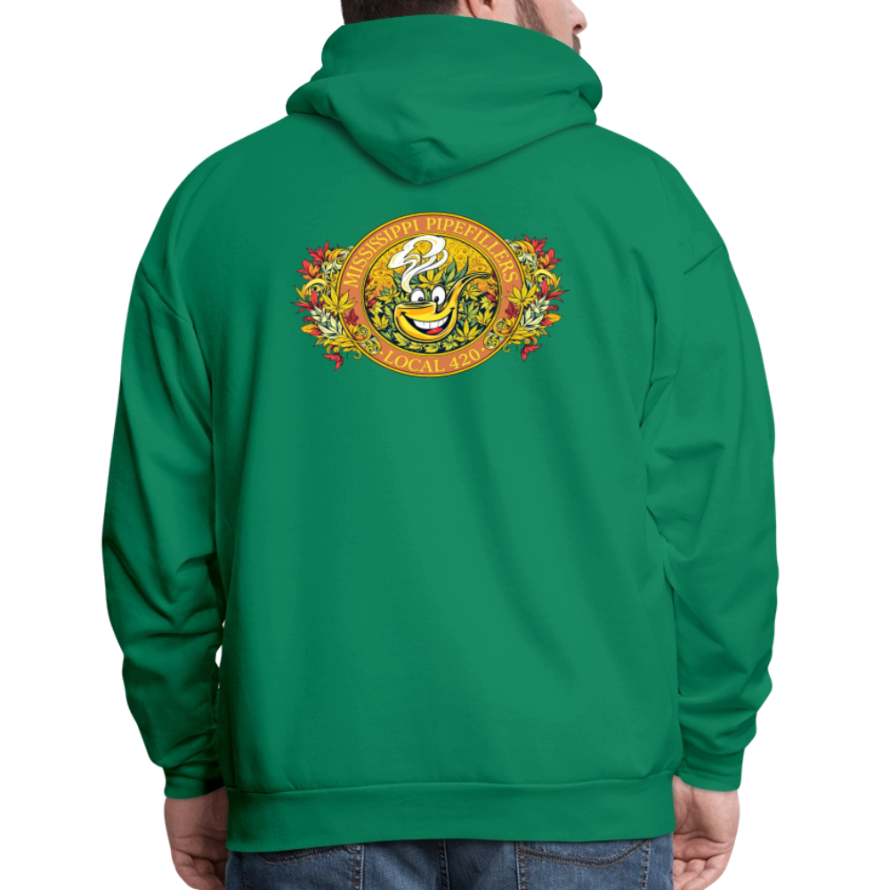 MISSISSIPPI PIPEFILLERS LOCAL 420 F/B DESIGNS Men's Hoodie - kelly green