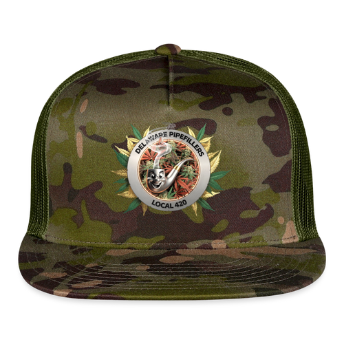 DELAWARE PIPEFILLERS LOCAL 420 CAMO Trucker Hat - MultiCam\green