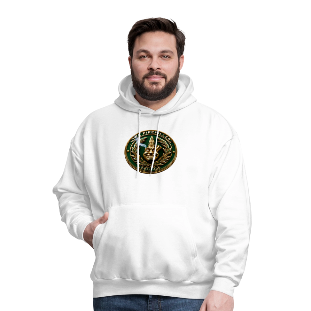 IOWA PIPEFILLERS LOCAL 420 F/B DESIGN Men's Hoodie - white