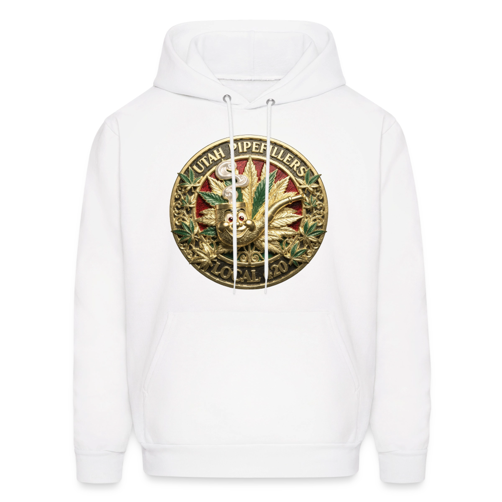UTAH PIPEFILLERS LOCAL 420 F/B DESIGN Men's Hoodie - white