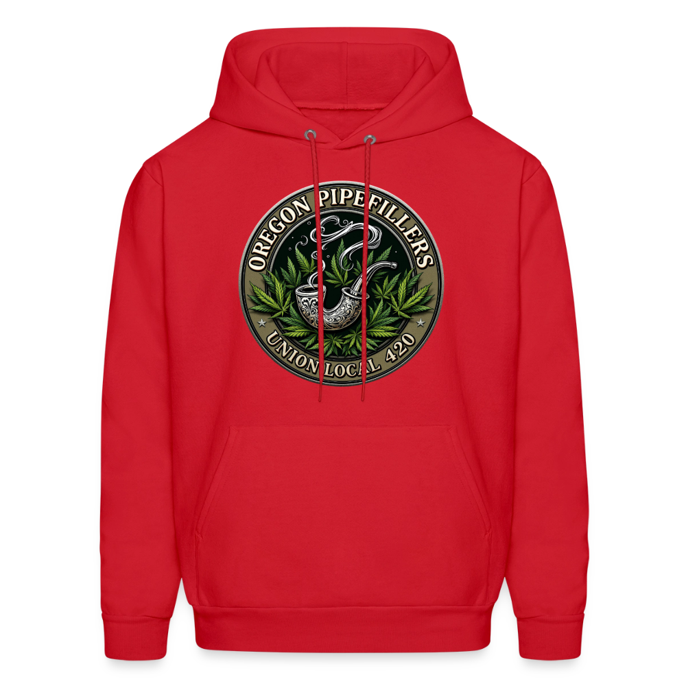 OREGON PIPEFILLERS LOCAL 420 Men's Hoodie - red