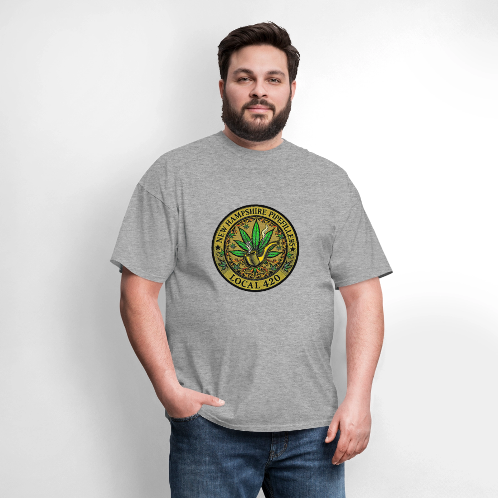 NEW HAMSHIRE PIPEFILLERS LOCAL 420 Men's T-Shirt - heather gray