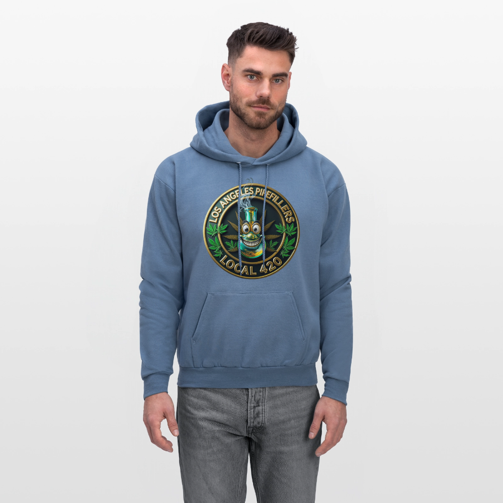 LOS ANGLES PIPEFILLERS LOCAL 420 Men's Hoodie - denim blue