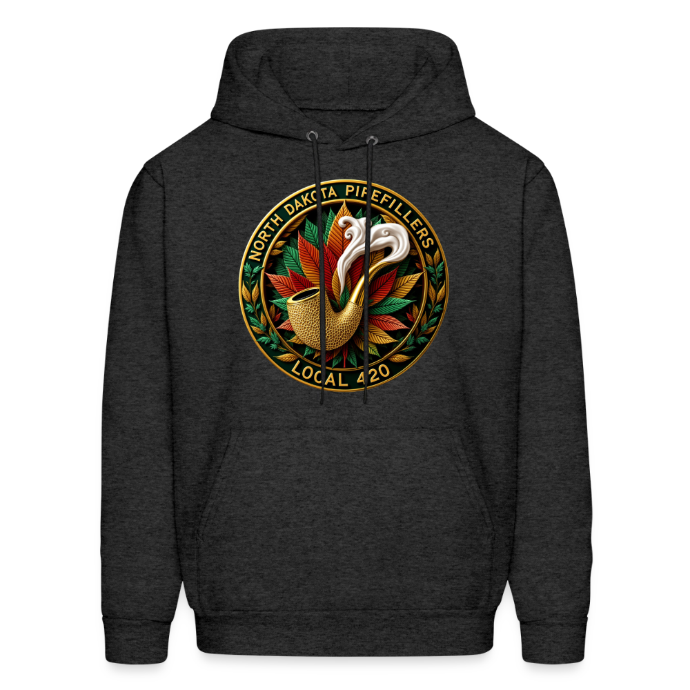 NORTH DAKOTA PIPEFILLERS LOCAL 420 Men's Hoodie - charcoal grey