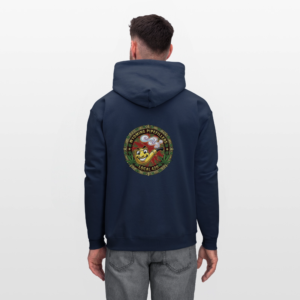 WYOMING PIPEFILLERS LOCAL 420 F/B DESIGN Men's Hoodie - navy