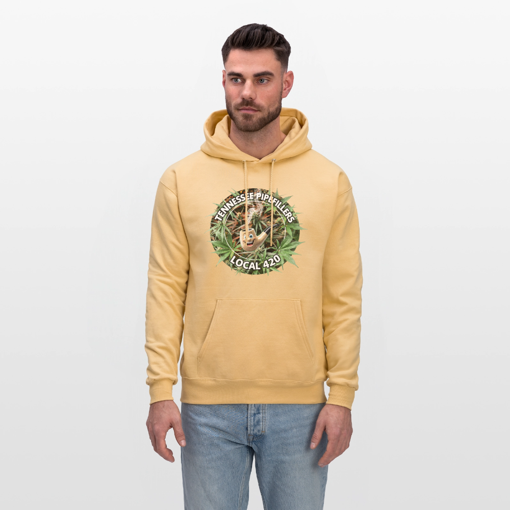 TENNESSEE PIPEFILLERS LOCAL 420 Men's  Hoodie - light gold 