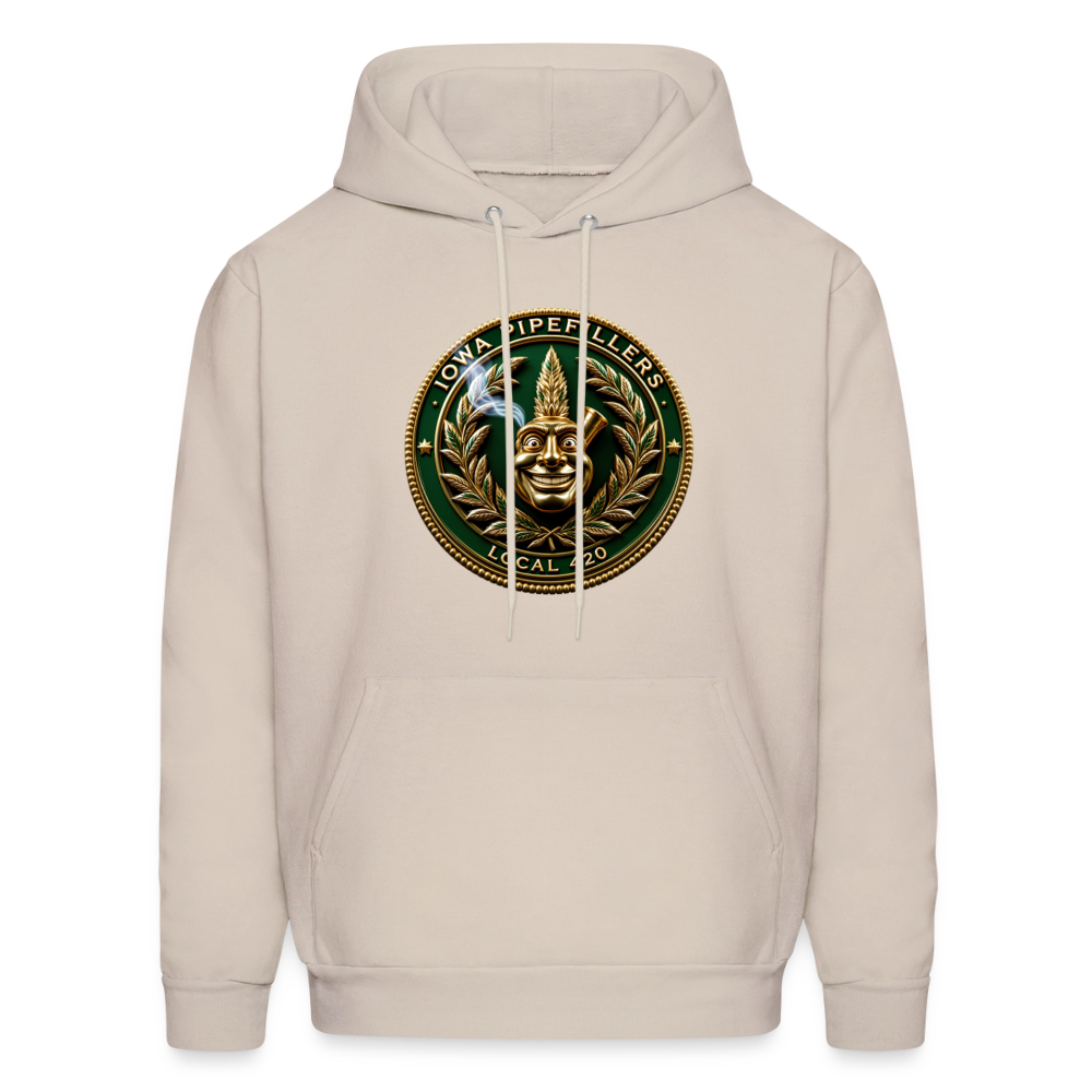 IOWA PIPEFILLERS LOCAL 420 F/B DESIGN Men's Hoodie - Sand