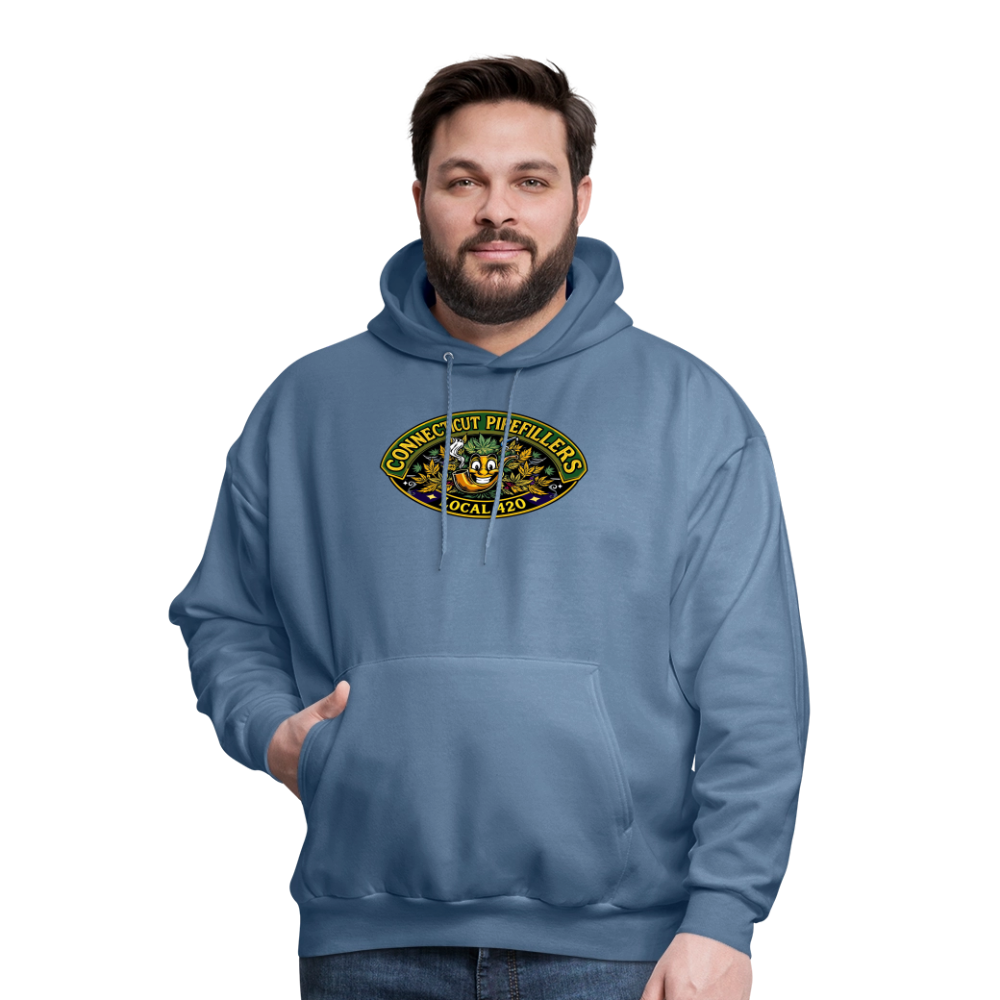 CONNECTICUT PIPEFILLERD LOCAL 420 F/B DESIGN Men's Hoodie - denim blue
