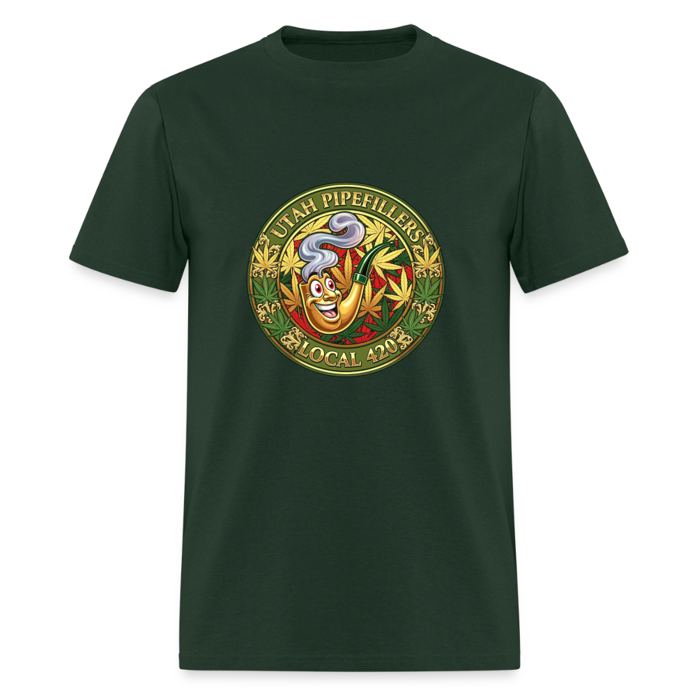 UTAH PIPEFILLERS LOCAL 420 Men's T-Shirt - forest green