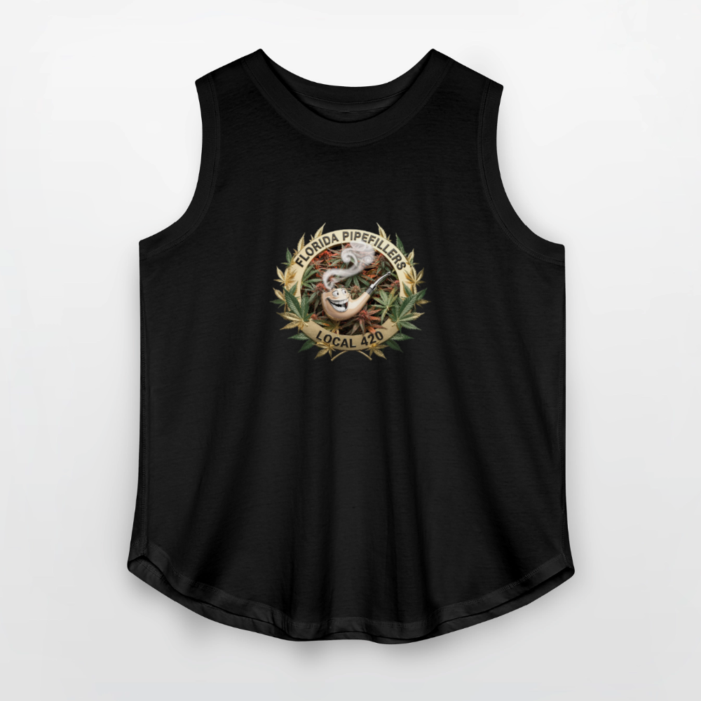 FLORIDA PIPEFILLERS LOCAL 420 F/B DESIGN Women's Curvy Relaxed Tank Top - black