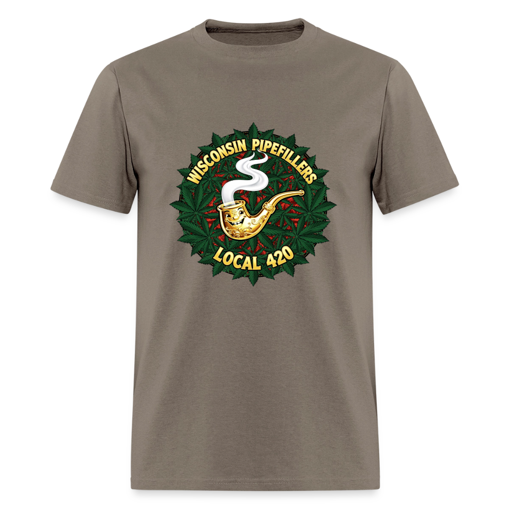 WISCONSIN PIPEFILLERS LOCAL 420 Men's T-Shirt - safari