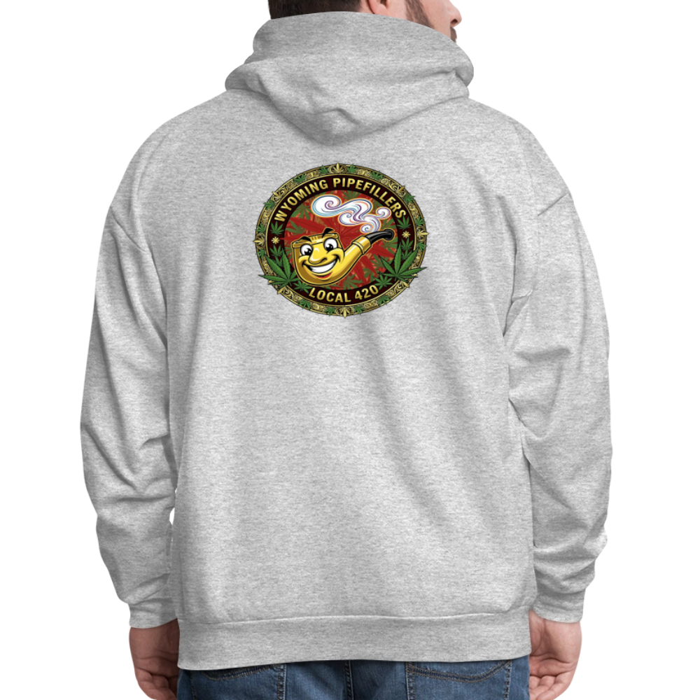 WYOMING PIPEFILLERS LOCAL 420 F/B DESIGN Men's Hoodie - heather gray