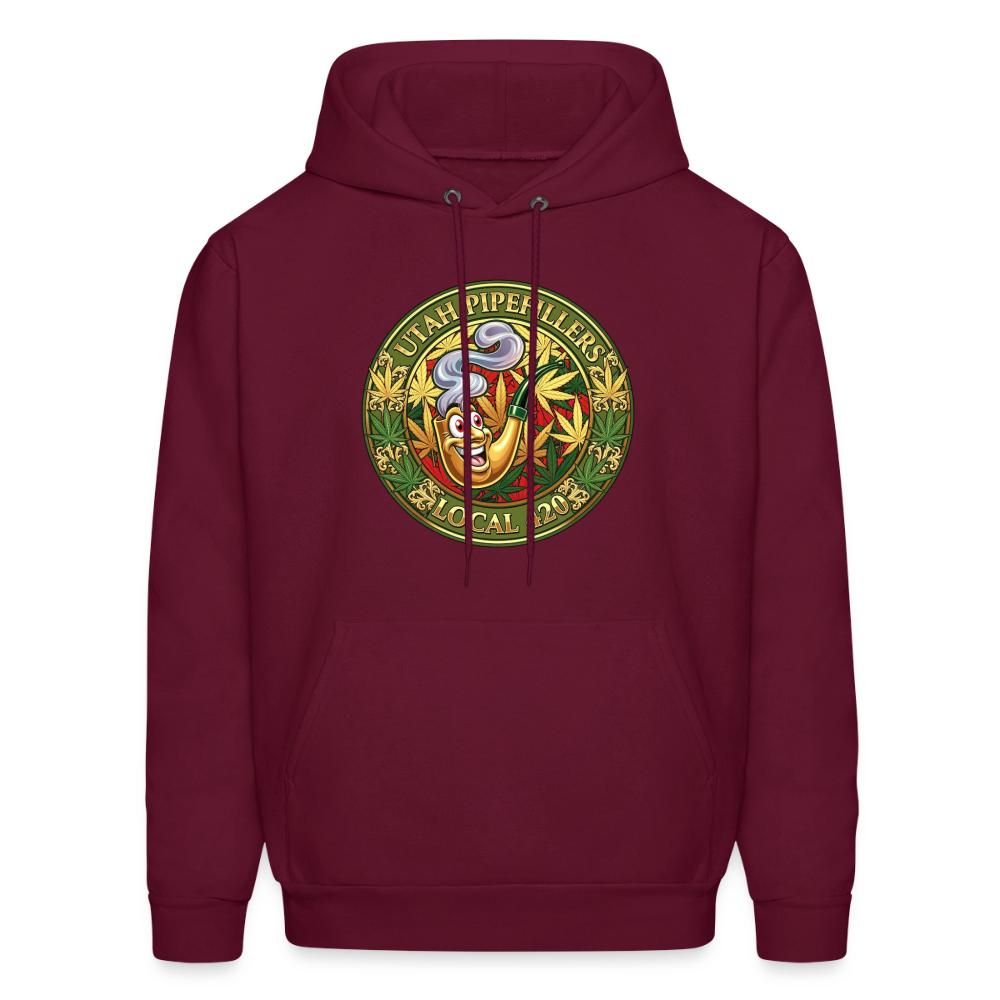UTAH PIPEFILLERS LOCAL 420 Men's Hoodie - burgundy