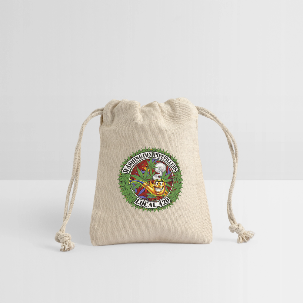 WASHINGTON PIPEFILLERS LOCAL 420 Reusable Gift Bag - Natural