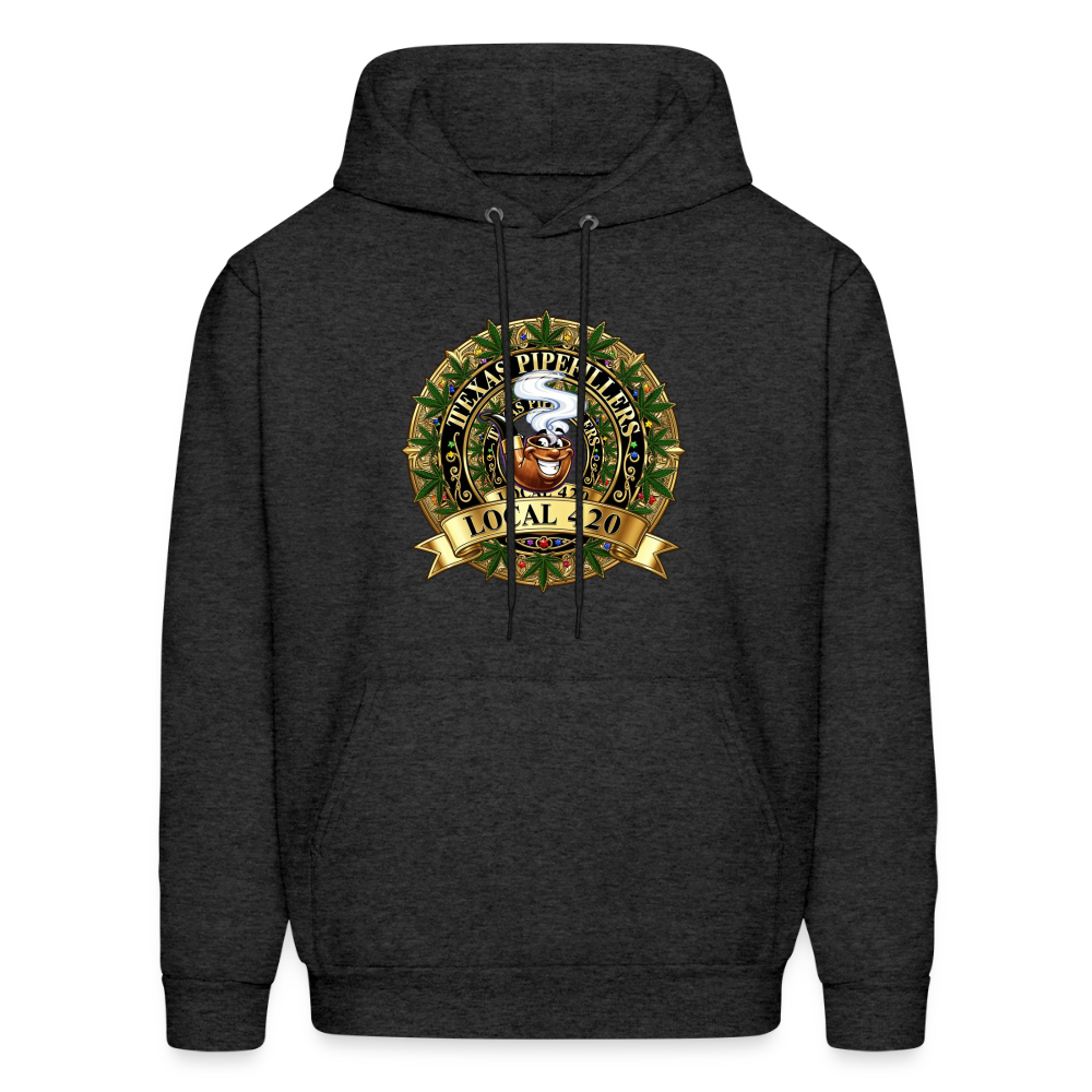 TEXAS PIPEFILLERS LOCAL 420 Men's Hoodie - charcoal grey