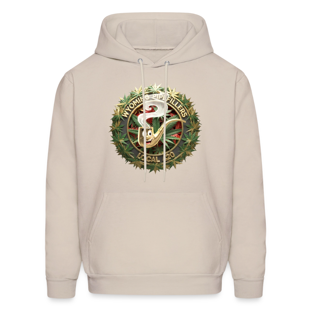 WYOMING PIPEFILLERS LOCAL 420 F/B DESIGN Men's Hoodie - Sand