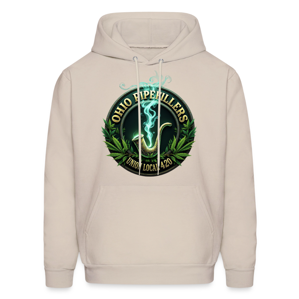 OHIO PIPEFILLERS UNION LOCAL 420 Men's Hoodie - Sand