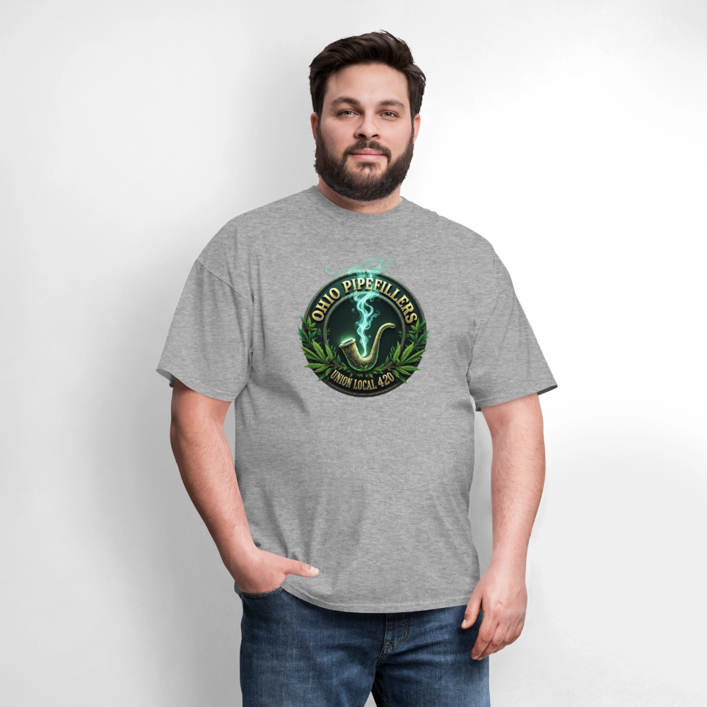 OHIO PIPEFILLERS UNION LOCAL 420 Men's T-Shirt - heather gray