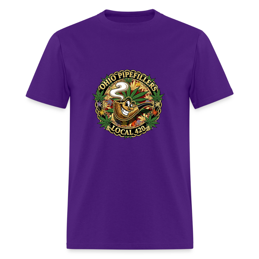 OHIO PIPEFILLERS LOCAL 420 Men's T-Shirt - purple