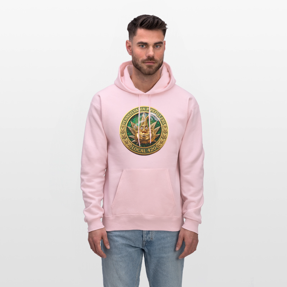 PENNSYLVANIA PIPEFILLERS LOCAL 420 F/B DESIGNS Men's Hoodie - pale pink