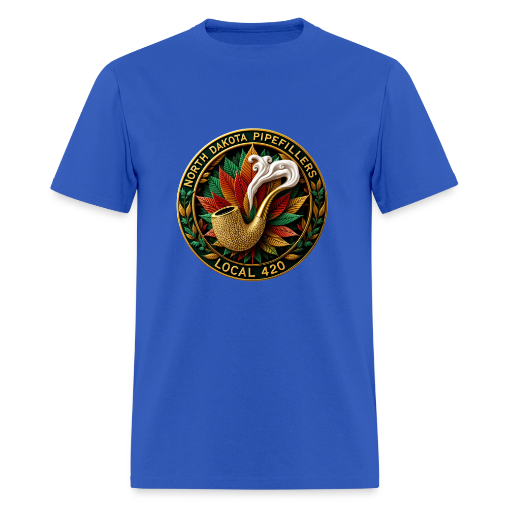 NORTH DAKOTA PIPEFILLERS LOCAL 420 Men's Tee shirt - royal blue