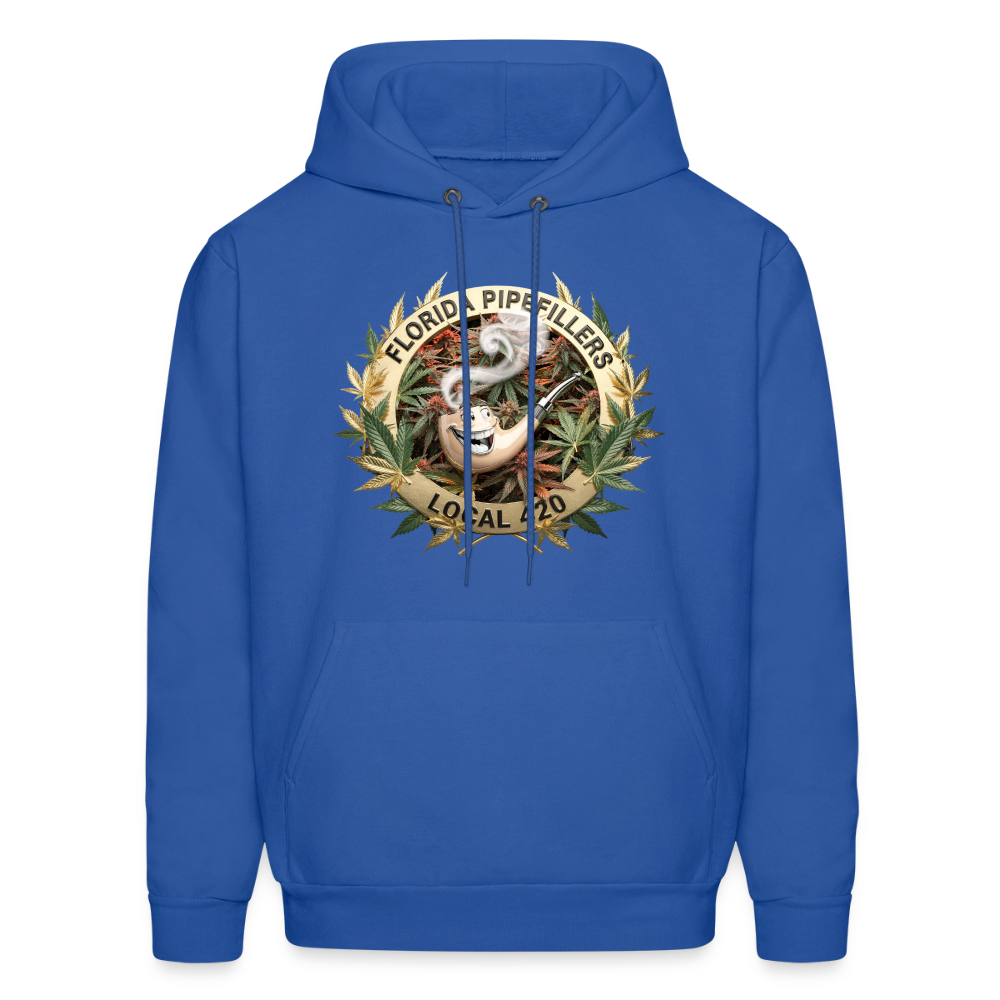 FLORIDA PIPEFILLERS LOCAL 420 F/B DESIGN Men's Hoodie - royal blue