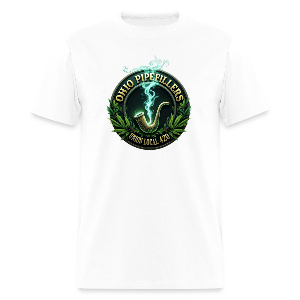 OHIO PIPEFILLERS UNION LOCAL 420 Men's T-Shirt - white