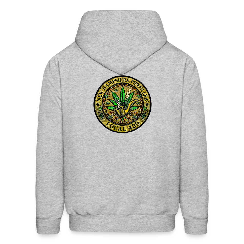 NEW HAMSHIRE PIPEFILLERS LOCAL 420 Men's Hoodie - heather gray