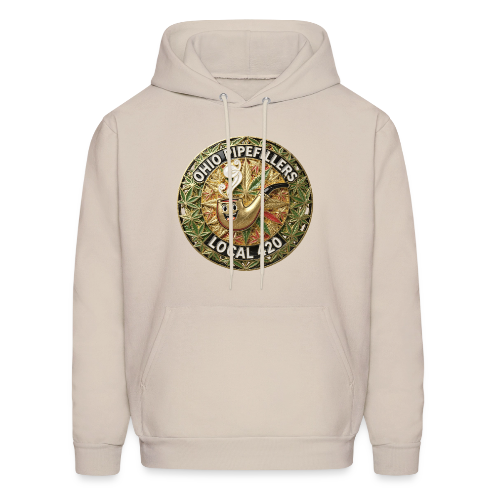 OHIO PIPEFILLERS LOCAL 420  Men's Hoodie - Sand