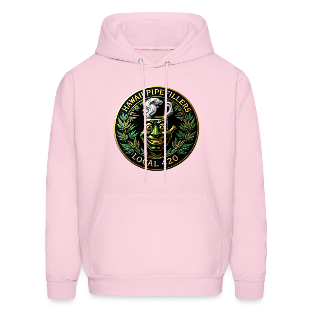 HAWAII PIPEFILLERS LOCAL 420 Men's Hoodie - pale pink