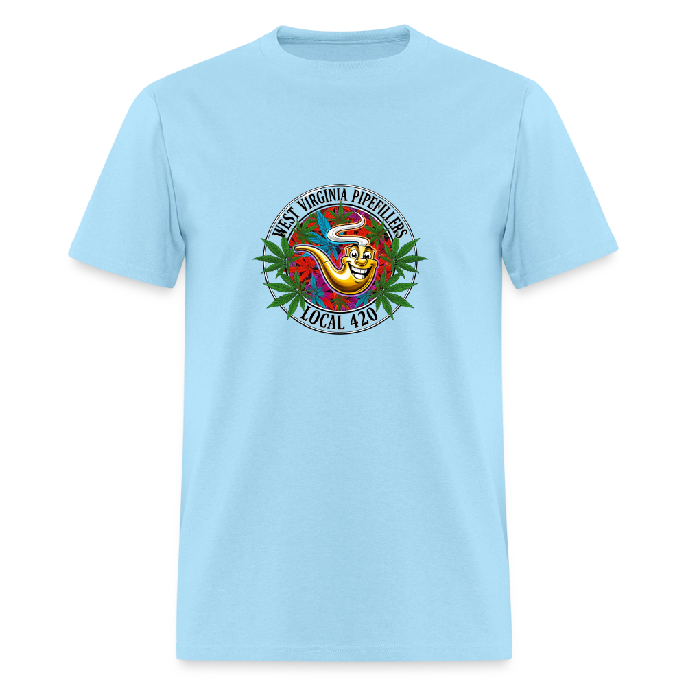 WEST VIRGINIA PIPEFILLERS LOCAL 420 F/B DESIGN Men's T-Shirt - powder blue