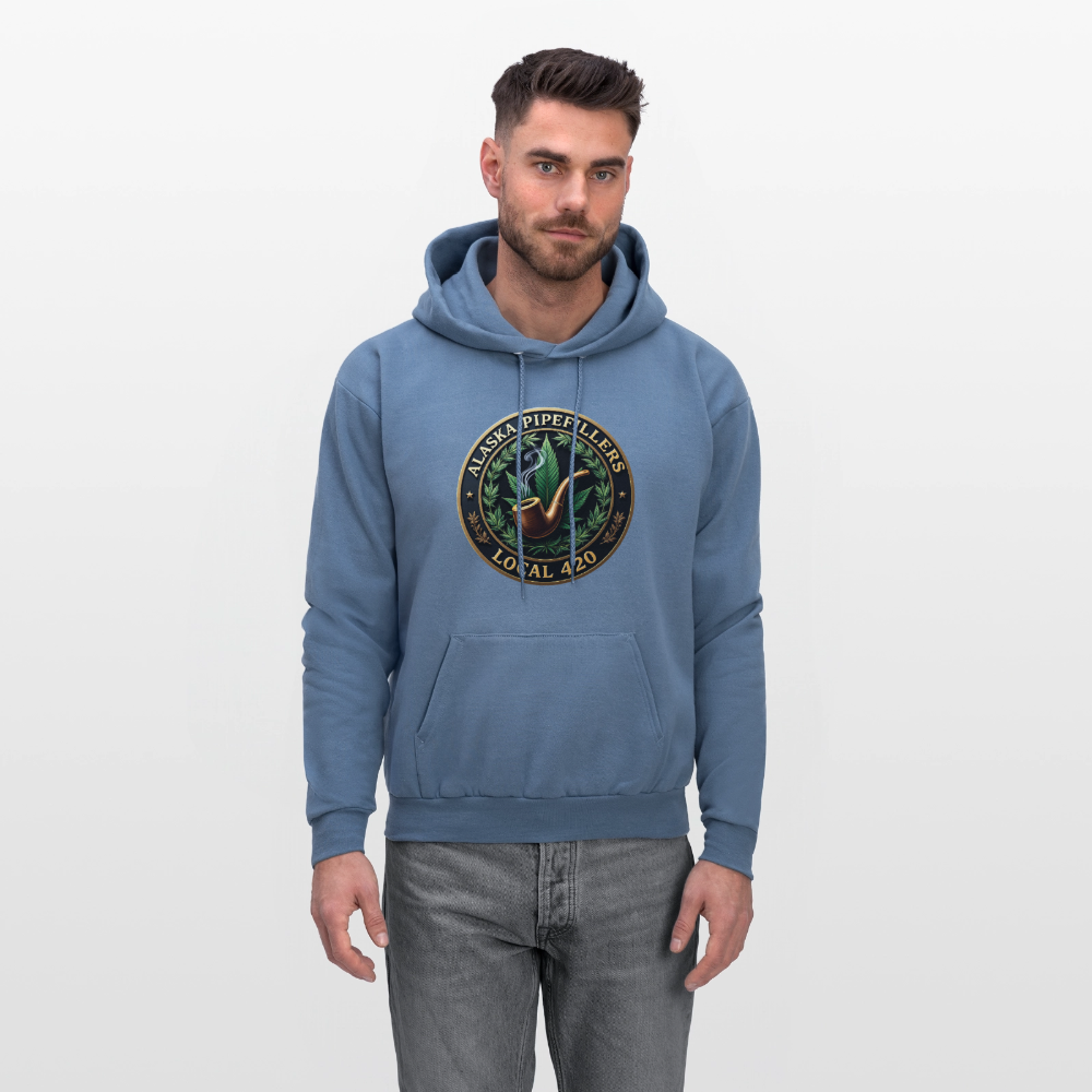 ALASKA PIPEFILLERS LOCAL 420 F/B DESIGN Men's Hoodie - denim blue