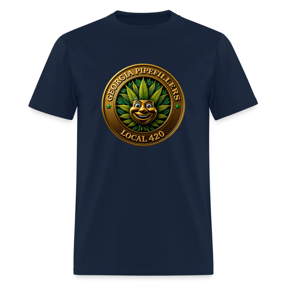 GEORGIA PIPEFILLERS LOCAL 420 Men's T-Shirt - navy