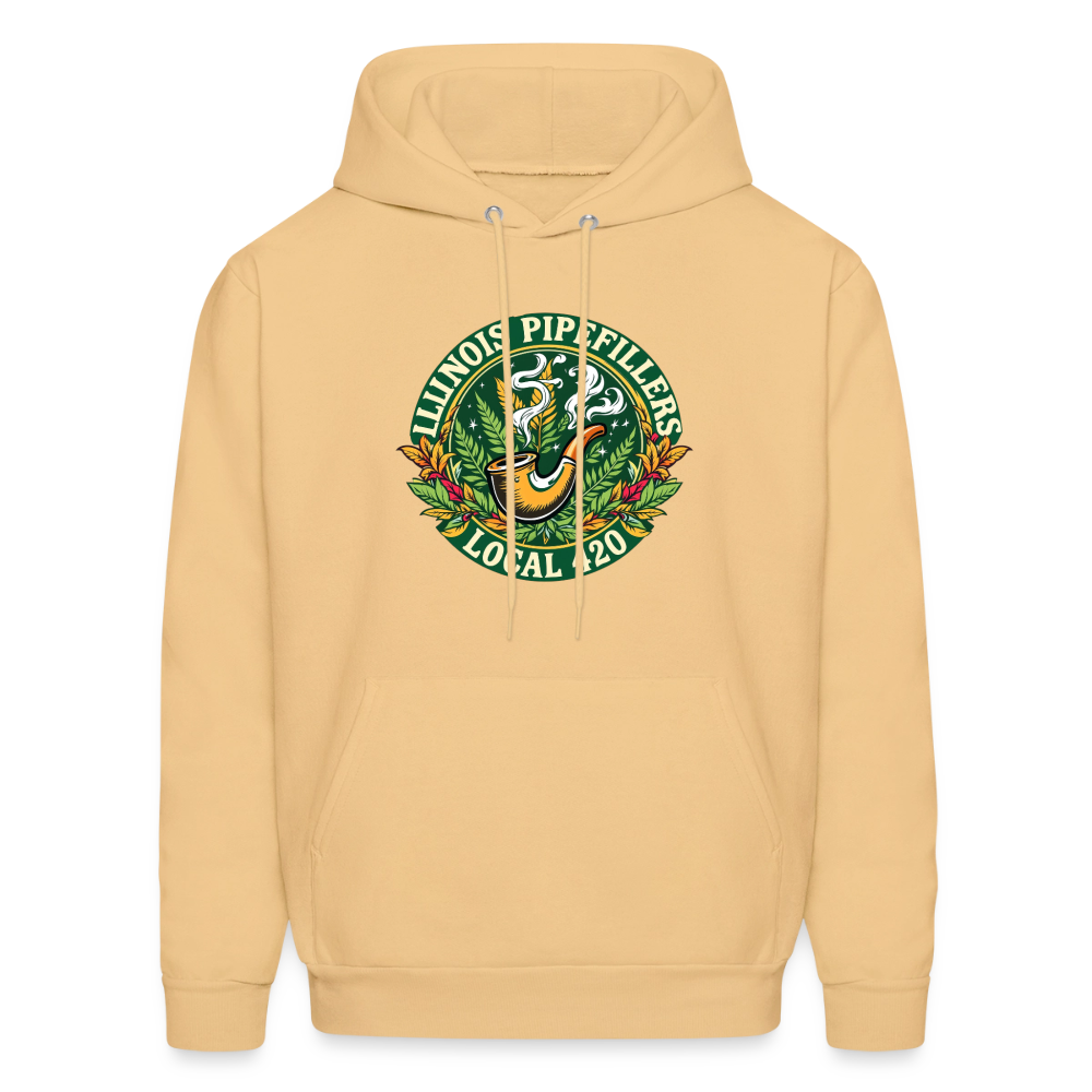 ILLINOIS PIPEFILLERS LOCAL 420 F/B DESIGN Men's Hoodie - light gold 