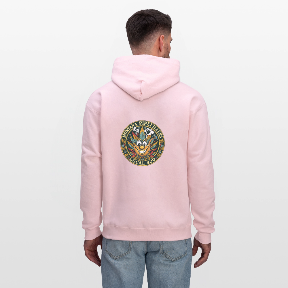 MONTANA PIPEFILLERS LOCAL 420 F/B DESIGN Men's Hoodie - pale pink