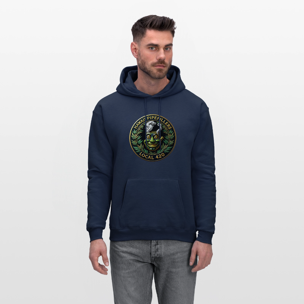 HAWAII PIPEFILLERS LOCAL 420 F/B DESIGN Men's Hoodie - navy